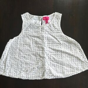 Lilly Pulitzer for Target White Eyelet Kids Top